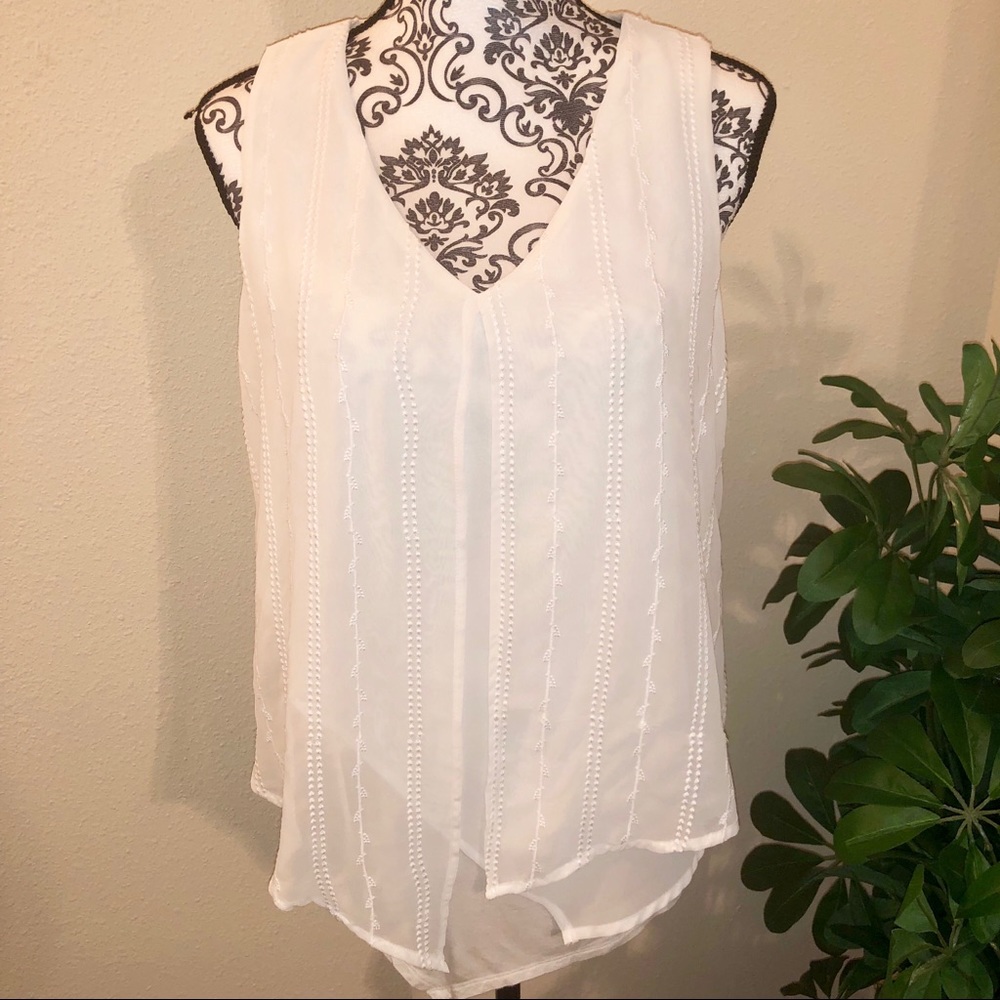 Center Split Overlay Shirt